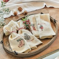 Serviette 4er Set Merry & Bright von Loberon