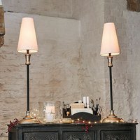 Tischlampe 2er Set Obsonville von LOBERON