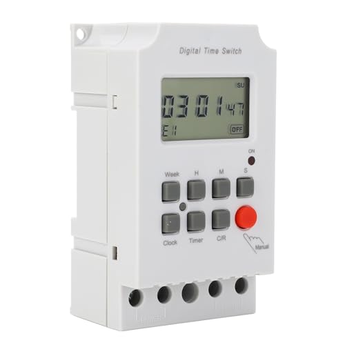 Digital Timer Switch 28 Groups Program Heavy Duty Programmable Time Control AC200‑240V for Power Supply Equipment von Loboo Idea