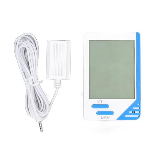 Indoor Outdoor Thermometer Digital Display Temp Humidity Monitor with Stainless Steel Probe for Home Office von Loboo Idea