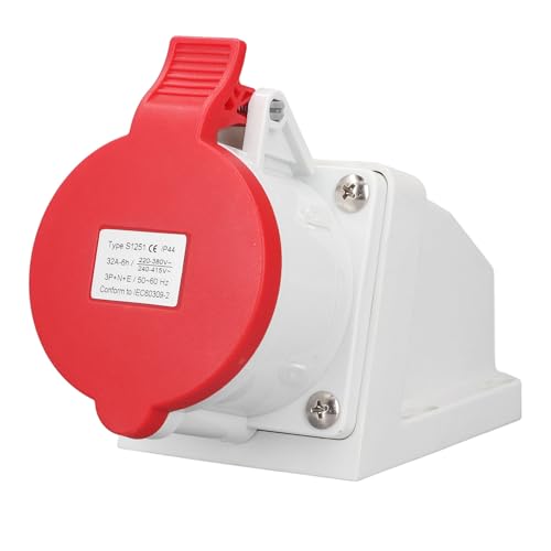 Industrial Connector Socket 32A 3P+N+E IP44 Surface Mounted Power Connector for Industrial Power System Industrial Connector Socket 32A 3P+N+E IP44 Surface Mounted Power Connector for Industrial Power System von Loboo Idea