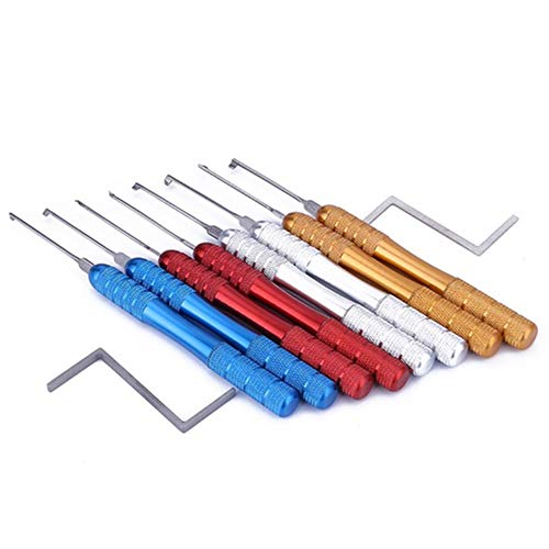 Loboo Idea 10-teiliges mehrfarbiges Kaba Pick Set mit Haken und Spannschlüsseln für Anfänger und Profi Schlosser von Loboo Idea