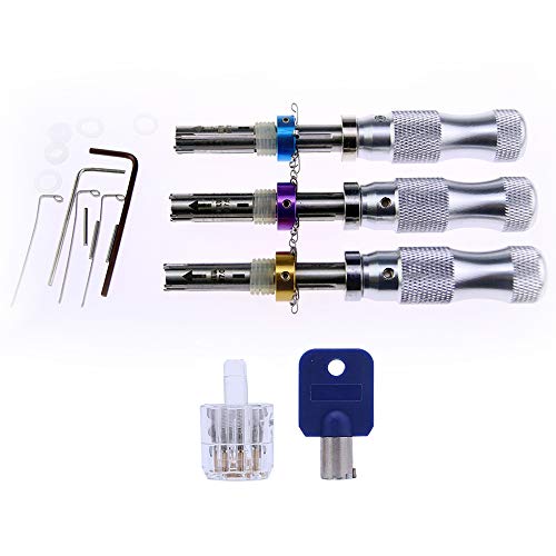 Loboo Idea HUK Tubular Lock Pick Set Und 7 Pin übungsschloss Tubular Lock For Für Anfänger Und Profi-schlosser, Schlüsseldienst Werkzeug Set Für Schlüsseldienst, Lockpicking Tubular Dietrich Set von Loboo Idea