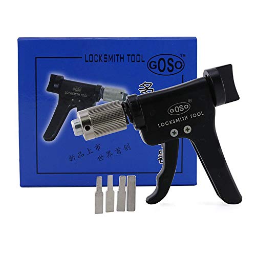 Loboo Idea Locksmith Lockpick-Pistole für Auto, Multifunktions-Dimple Lock Bump Tools für Schlosser, Lock Pick Plug Spinner Turning Lock Opener Tool von Loboo Idea