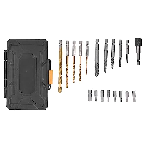 SCREW EXTRACTOR SET BROKEN BOLT REMOVER TWIST DRILLS WITH SCREWDRIVER BIT KIT FOR REPAIR WORKERS von Loboo Idea