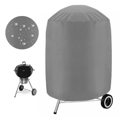 Lobwerk Abdeckhaube Grillabdeckung Grill Schutzhülle Cover Kugelgrill Smoker wasserdicht (70x70x70 cm, Grau) von Lobwerk