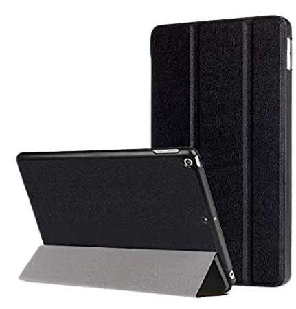 Smart Cover Hülle für Neues Apple iPad 2017 2018 9,7 Schutzhülle Flip Case aufstellbare Tasche Bookstyle Design + Gratis Stylus Touch Pen (Schwarz) von Lobwerk