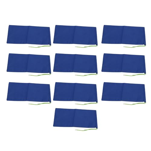 LOCADENCE 10 Stück Wasseraktivierte Flutbarrieren, Sandsäcke, 600D Polyesterfaser sandfreier Hochwassersack, wiederverwendbar Wiederverwendbare Klappen mit Kordelzug zum Absorbieren, Ableiten von Locadence