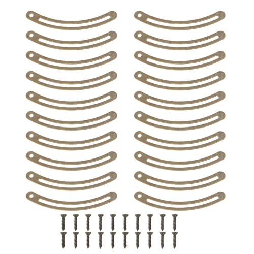 LOCADENCE 20 Set lid -Stützscharnier, Schranktürscharniere mit Schraube, Metall -Retro -Deckelscharnier, Deckelstütze Brustscharniere für Schrankkastenmöbel (Messingfarbe) (Bronzefarbe) von Locadence