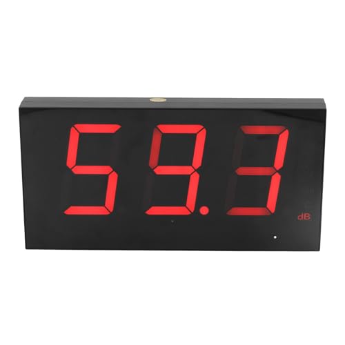 LOCADENCE 30dB 130dB Dezibelmessgerät, wandmontiertes Dezibelmessgerät mit LCD Display, hochpräzises USB Wand Schallpegelmessgerät mit großem Messbereich zur Lärmüberwachung von Locadence