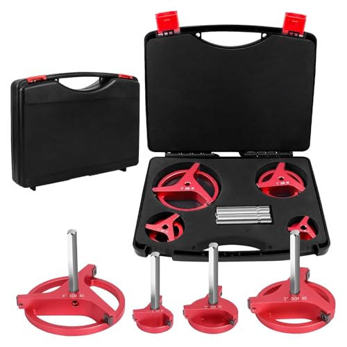 LOCADENCE 4pcs PVC Rohr -Roamer -Kit, PVC -Anpassungsretter mit 3 Quadratkarbideinsatz, 1 bis 1/2in 2in 3in 4in Ablagerungs -Tätigkeitswerkzeuge für PVC CPVC ABS PP PE von Locadence