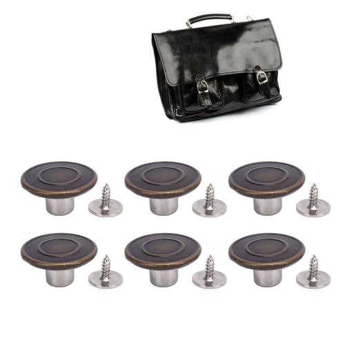 LOCADENCE 50 Set Hosenknopf Set, Bronze dekorativ 2x6,5 mm Spitze Übergangsschraube zurück -Taste, 17 mm runde Edelstahlhosenknopf für Hüteschichten Schuhe LOCADENCE 50 Set Hosenknopf Set, Bronze dekorativ 2x6,5 mm Spitze Übergangsschraube zurück -Taste, 17 mm runde Edelstahlhosenknopf für Hüteschichten Schuhe von Locadence