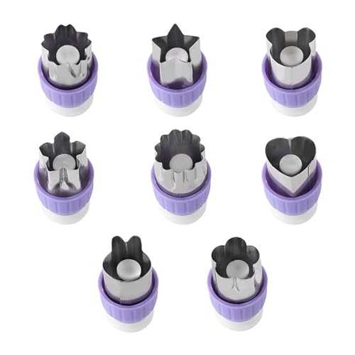 LOCADENCE 8Pcs Gemüse Ausstecher Formen Set, Presse Typ Edelstahl Gemüse Ausstecher und Obst Briefmarken Ausstecher, Kleine Stern Ausstecher, DIY Niedliche Muster Veggie Ausstecher LOCADENCE 8Pcs Gemüse Ausstecher Formen Set, Presse Typ Edelstahl Gemüse Ausstecher und Obst Briefmarken Ausstecher, Kleine Stern Ausstecher, DIY Niedliche Muster Veggie Ausstecher von Locadence