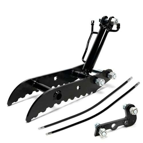 LOCADENCE Bagger Hydraulischer Daumen-Clip, Mangan-Stahl-Bagger-Clip mit L-förmiger Halterung, 3-Loch-Bagger-Hilfs klemme, Bagger-Anbaugeräte von Locadence
