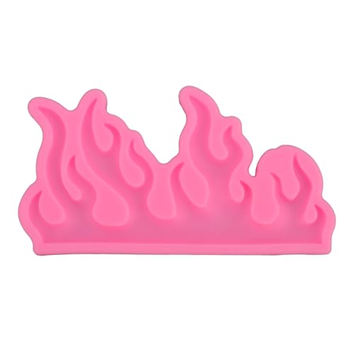 LOCADENCE Flammen-Fondant-Modell, Silikon-Stanzformen für Feuerkuchendekoration, multifunktionales Silikon-Modell für Feuerkuchendekoration, Flammenform-Stanzformen für Handarbeit von Locadence