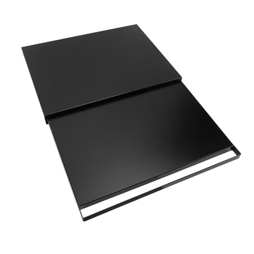 LOCADENCE Küchengeräte Schiebetrubblech, Großer Kapazität Kohlenstoffstahl Ausziehen Organisatorregal, Arbeitsplatte Aufbewahrung Moving Slider für Luftbraten, Mixer (Black) von Locadence