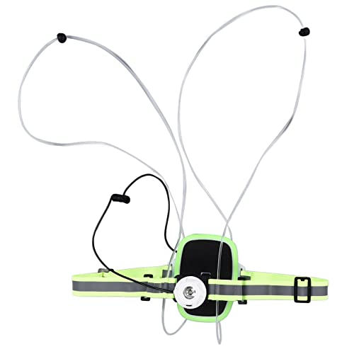 LOCADENCE Reflektierende Laufweste, wasserdichte, Abstimmbare 6 Farben Sicherheitsweste mit 2 Modus Frontlicht für Nachtlauf, Angeln, Bergsteigen, Camping von Locadence