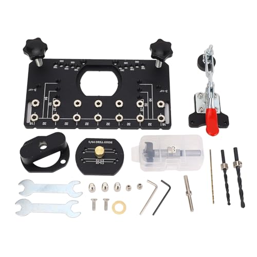 LOCADENCE Türscharnierbohrer, 35 mm Aluminium Legierungs Türscharnier Vorlage Kit mit Befestigungswerkzeugen, eingebaute Doppellager Scharnier Scherz Bohrhandbuch LOCADENCE Türscharnierbohrer, 35 mm Aluminium Legierungs Türscharnier Vorlage Kit mit Befestigungswerkzeugen, eingebaute Doppellager Scharnier Scherz Bohrhandbuch von Locadence