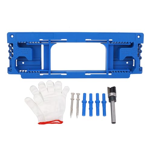 LOCADENCE Türscharnierschnecken, Türscharnier Router Vorlage, einstellbare, vielseitige Türscharnier Scharnier Kit für 2 bis 1/2 bis 6 Zoll Scharniere von Locadence
