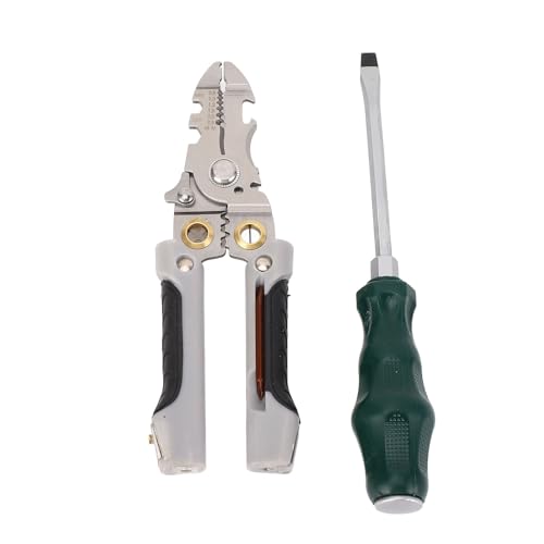 LOCADENZ 21 in 1 Drahtschneider und Stripper, 7 Zoll Draht Crimper 6mm Schlitzschraubendreher, Edelstahldrahtabstrippzange, Elektriker -Kabel -Stripper, Elektriker -Werkzeug LOCADENZ 21 in 1 Drahtschneider und Stripper, 7 Zoll Draht Crimper 6mm Schlitzschraubendreher, Edelstahldrahtabstrippzange, Elektriker -Kabel -Stripper, Elektriker -Werkzeug von Locadence
