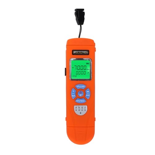 LOCADENZ fiber -tester, -50 bis +26 DBM 850 bis 1650 NM OPM VFL RJ45 Testen optischer Faserkabel -Kabel -Tester -Tester -Tool mit LED -Licht, Multi -Funktion -Glasfaser -Kabel von Locadence