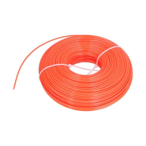 Locadence 120 M 2,4 mm Round Trimmer Line, Orange Nylon String Trimmer Line, Unkraut Whacker Saite, Unkraut Eater Schnur für Gartenschnur Trimmer Edger Ersatzspool von Locadence