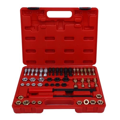 Locadence 48 Stück Thread Chaser -Set, Metrik- und SAE Größen 22 TAPS 24 Die 2 Thread -Dateien Thread Restorer Kit, Universal Retheading Tool Kit, Thread Restorer Tool Locadence 48 Stück Thread Chaser -Set, Metrik- und SAE Größen 22 TAPS 24 Die 2 Thread -Dateien Thread Restorer Kit, Universal Retheading Tool Kit, Thread Restorer Tool von Locadence