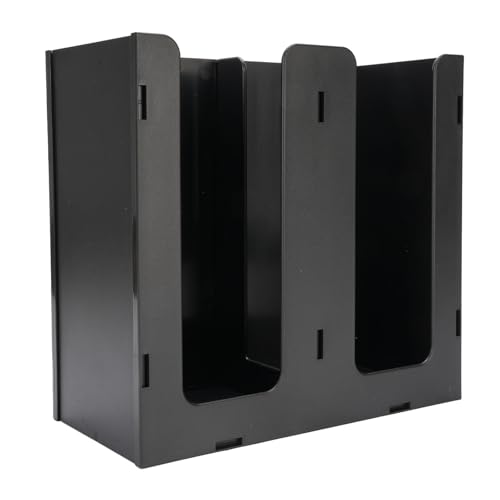Locadence Pappbecher-Spender, Halter-Organizer mit 2 Fächern, Acryl-Kaffeetasse Aufbewahrung-Organizer-Halter für Küchen-Counter top-Coffee-Shop von Locadence