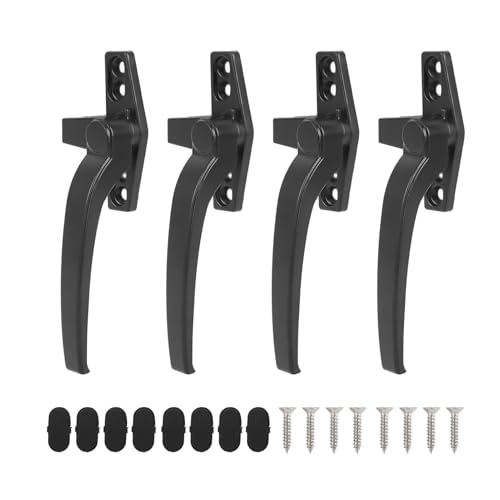 Locadenz 2pcs Aluminiumlegierung Casement Fenster Verriegelungsgriff Griff Griff, Türfenstergriff Schleusen rechte Hand weiß (Rechte Hand) von Locadence