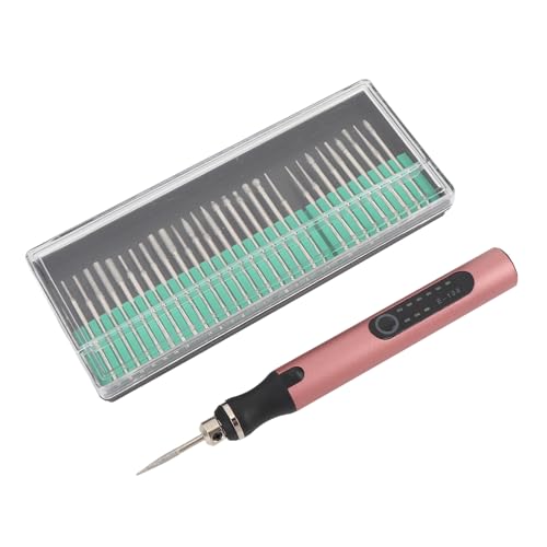 Locadenz Gravur Werkzeug Kit, tragbare 3 Geschwindigkeiten wiederaufladbares Mini Rotationswerkzeugkit mit Bits, schnurloser elektrischer Gravurstift für Schmuckholz Locadenz Gravur Werkzeug Kit, tragbare 3 Geschwindigkeiten wiederaufladbares Mini Rotationswerkzeugkit mit Bits, schnurloser elektrischer Gravurstift für Schmuckholz von Locadence