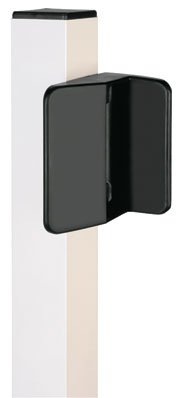 LOCINOX STK QF Schließblech/Toranschlag STKQF für Schwimmbadtorschloss TWIST40, RAL 9005, Silber von Locinox