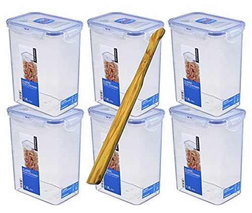 Lock&Lock Frischhalteboxen Set 6-teilg 6xHPL813 1,8L) und SeleXions Multifunktion Olivenholz-Spachtel Lock&Lock Frischhalteboxen Set 6-teilg 6xHPL813 1,8L) und SeleXions Multifunktion Olivenholz-Spachtel von LocknLock