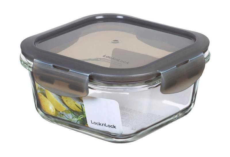 Frischhaltedose 0,5 l Oven Glass grau von Lock & Lock