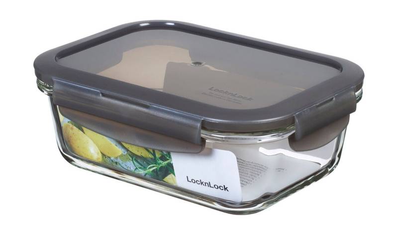 Frischhaltedose 0,63 l Oven Glass grau von Lock & Lock