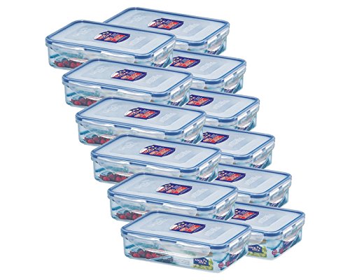 Lock&Lock Frischhaltebox Kühlschrankdose Frischhaltedose 800ml, luftdicht, HPL816T - 12er Set Lock&Lock Frischhaltebox Kühlschrankdose Frischhaltedose 800ml, luftdicht, HPL816T - 12er Set von LocknLock