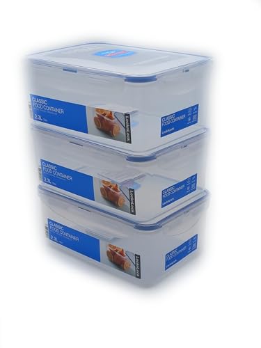 Lock&Lock Frischhaltebox | Multifunktionsbox | Frischhaltebehälter | Mehldose | Inhalt: 2,3 Liter, spülmaschinengeeignet - 3er Set von LocknLock