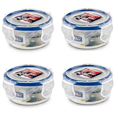 Lock & Lock, ohne BPA, Wasser Tight, Lebensmittel Container, 3-OZ, 4Stück, HPL931 Lock & Lock, ohne BPA, Wasser Tight, Lebensmittel Container, 3-OZ, 4Stück, HPL931 von LocknLock