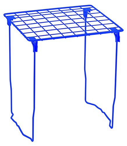 Lockermate Stac-A-Shelf Spindregal, stapelbarer Organizer, extra hoch, passend für Schulspinde in Standardgröße, blau von LockerMate