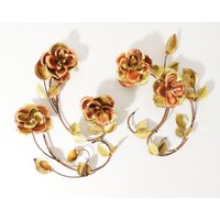 2Er Set Vintage Handarbeit Blumen Blätter Äste Wandkunst 2Er Set Vintage Handarbeit Blumen Blätter Äste Wandkunst von Lockhead