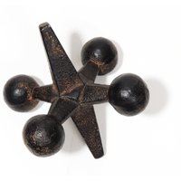 Mcm Era Bill Curry Zugeschrieben Rustikale Metall Skulpturale Jack Briefbeschwerer Buchstütze von Lockhead