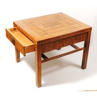 Vintage Drexel Heritage Holz Finish Schubladen Nachttisch Beistelltisch von Lockhead