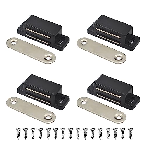 Magnetschnäpper Türmagnet Schranktür 4 Stück Magnetverschluss Schrank Magnet Türschließer Magnet Schranktür für Schranktüren,Möbel,Schubladen und Balkontür von Lockimo