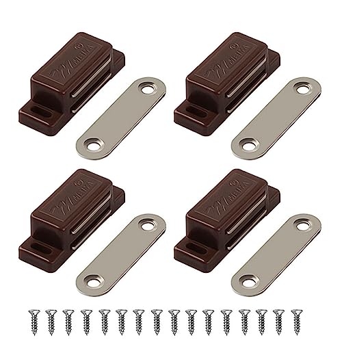 Magnetschnäpper Türmagnet Schranktür 4 Stück Magnetverschluss Schrank Magnet Türschließer Magnet Schranktür für Schranktüren,Möbel,Schubladen und Balkontür von Lockimo