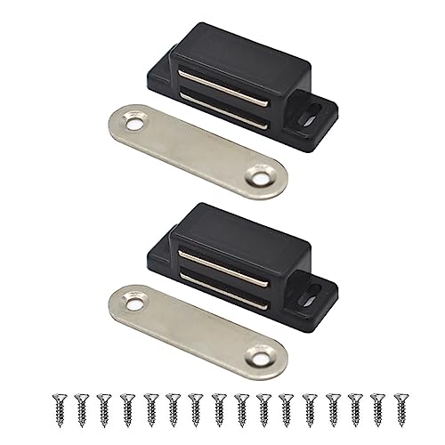 Lockimo Türmagnet Magnetschnäpper Magnetverschluss Türmagnete - 2 Stück Tür Magnete für Möbel Schrankmagnete Selbstklebend Stark Schrank (Schwarz) Lockimo Türmagnet Magnetschnäpper Magnetverschluss Türmagnete - 2 Stück Tür Magnete für Möbel Schrankmagnete Selbstklebend Stark Schrank (Schwarz) von Lockimo