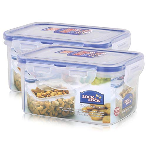 2 X Lock & Lock Stackable Airtight Container Rectangular 470ml - HPL807 by Lock & Lock 2 X Lock & Lock Stackable Airtight Container Rectangular 470ml - HPL807 by Lock & Lock von LocknLock