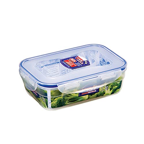 LocknLock CLASSIC Frischhaltedose | 1,2 L | 20,8 x 14,3 x 6,7 cm | 100 % luft- und wasserdichte Vorratsdose | Spülmaschinen-, und Mikrowellengeeignet | BPA-Frei | 4-fach Sicherheits-Verschluss von LocknLock