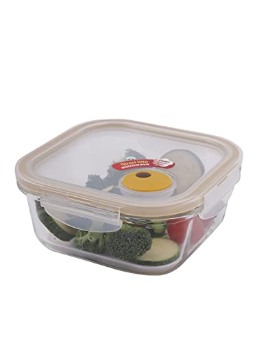 Lock & Lock LLG224T Ovenglas für Mikrowelle und Ofen, Glas, tranparent 15.5 X 15.5 X 6.9 cm farblich sortiert von LocknLock