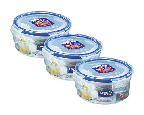 Lock&Lock Frischhaltedose | Vorratsdose | Kleinteildose | Inhalt: 300ml| spülmaschinengeeignet | HPL932 - 3er Set von LocknLock