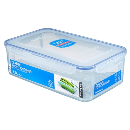 LocknLock PP Classic Vorratsdose mit Ablaufgitter | 3,6L | 30,1 x 18,8 x 9,4 cm | 100 % luft- und wasserdicht | Gefrier-& Kühlschrank Organizer | Spülmaschinen-& Mikrowellengeeignet LocknLock PP Classic Vorratsdose mit Ablaufgitter | 3,6L | 30,1 x 18,8 x 9,4 cm | 100 % luft- und wasserdicht | Gefrier-& Kühlschrank Organizer | Spülmaschinen-& Mikrowellengeeignet von LocknLock