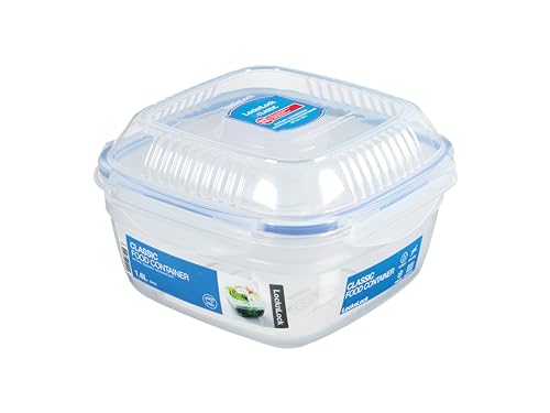 LocknLock TO GO Salatbox to go mit 2 Fächern und Dressingbehälter 1,6 L 100% luft- und wasserdichte Vorratsdose Spülmaschinen-, und Mikrowellengeeignet BPA-Frei Salatschüssel to go von LocknLock